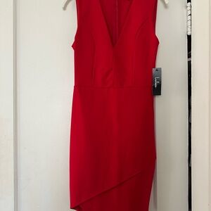 Lulus Red Sleeveless Dress